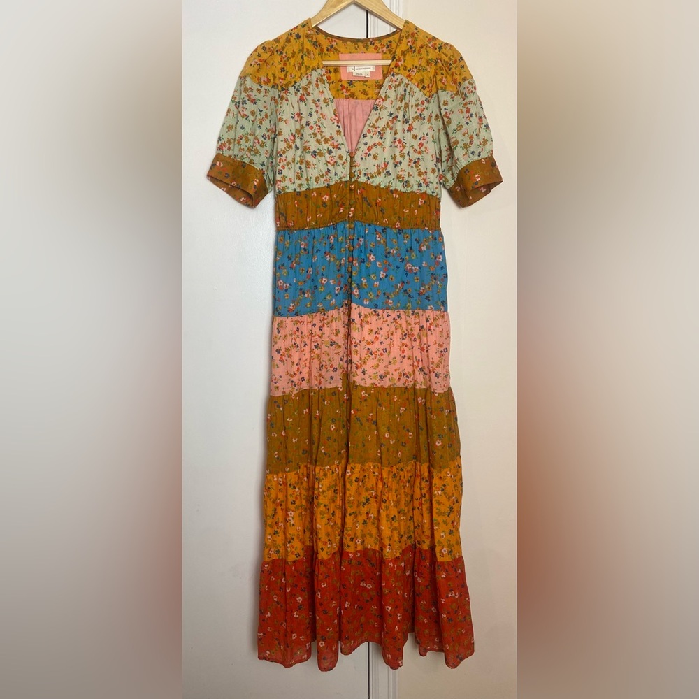 Anthropologie Tiered True Colorful Maxi Dress - Picture 5 of 11